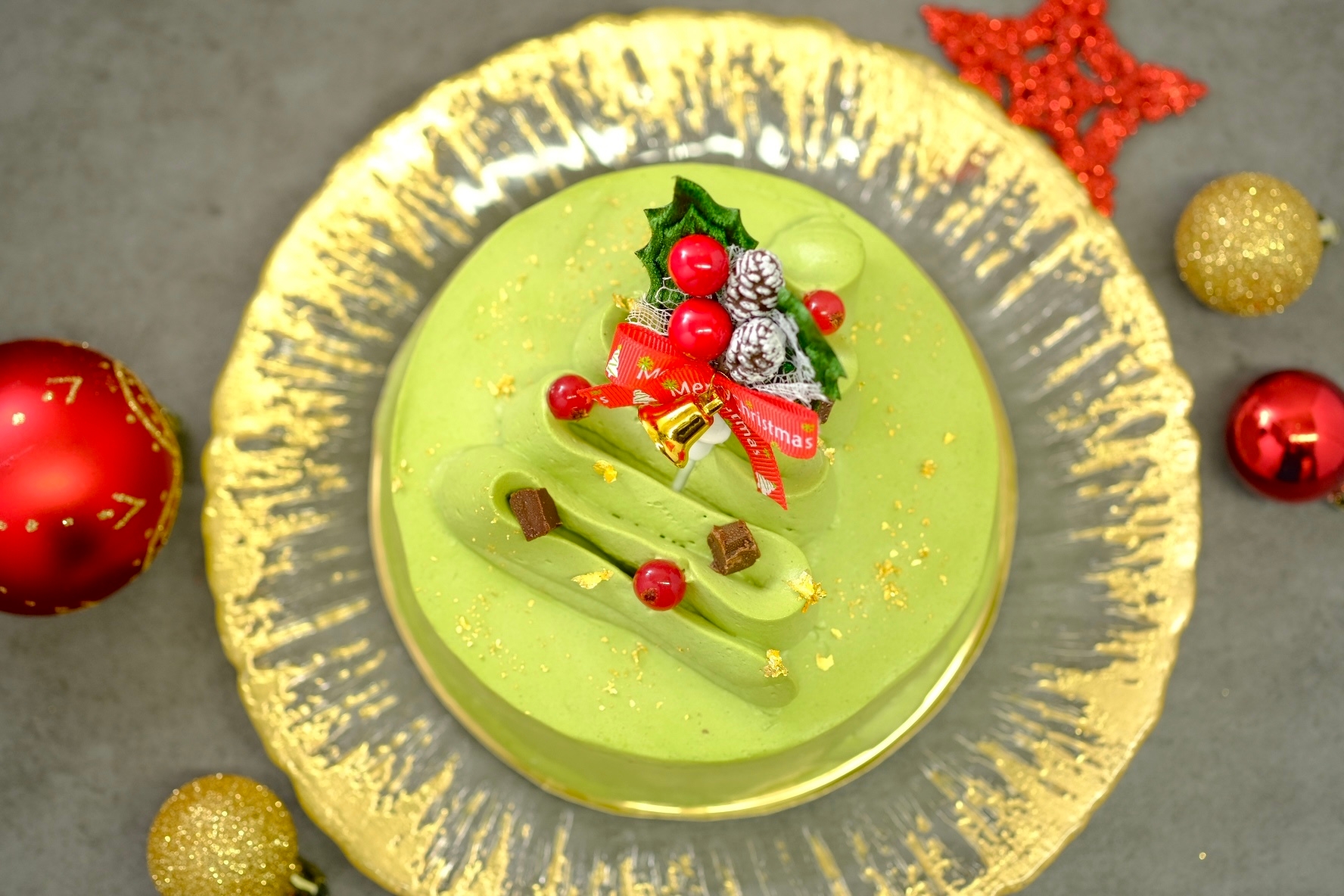 抹茶チョコクリスマスツリーケーキ グルテンフリー 12cm