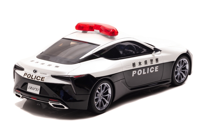 右後:1/18 レクサス LC500 (URZ100) 2020 栃木県警察交通部交通機動隊車両