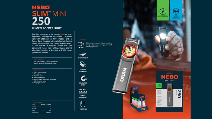 製品例(充電式ポケットライト)