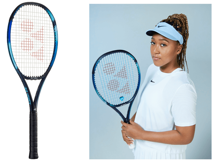 新EZONE(左)と大坂なおみ