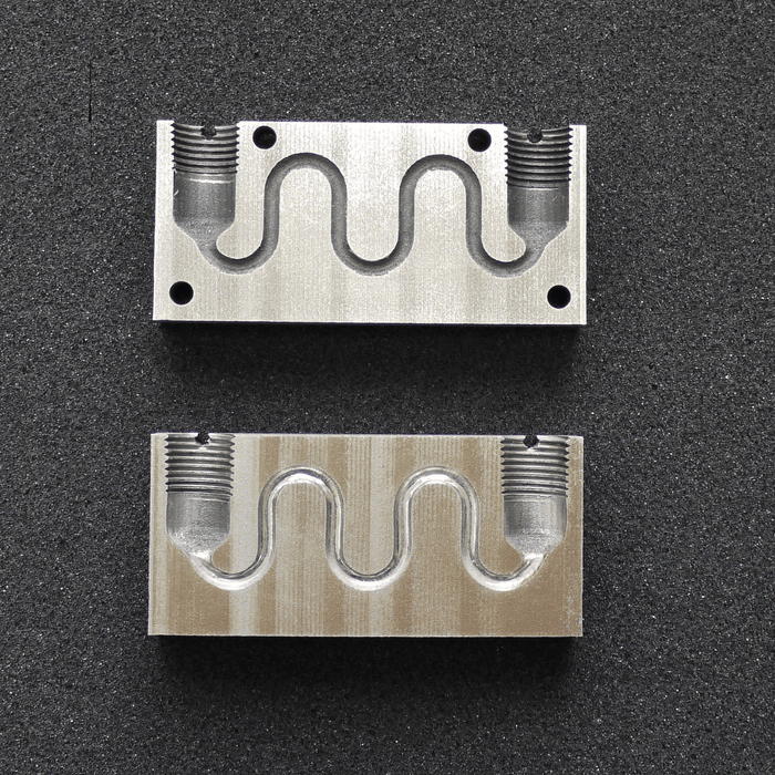 3D造形入子金型(研磨前後比較)