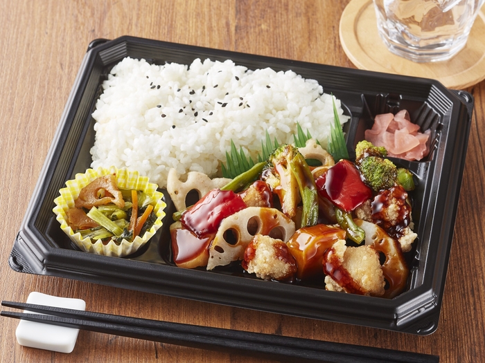 彩り野菜の甘酢あん弁当(画像はイメージです。)