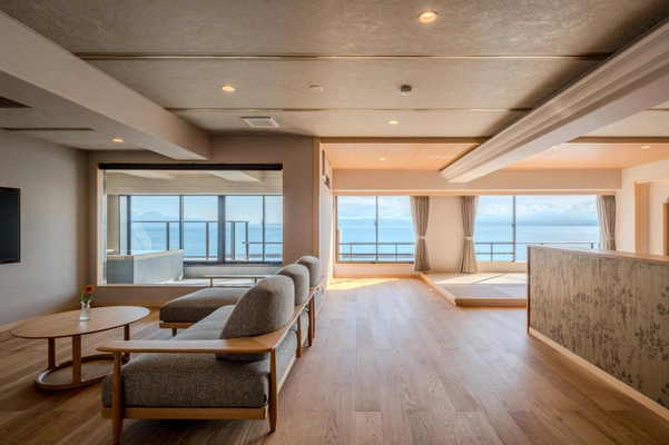 2025年9月 指宿温泉 夫婦露天風呂の宿 吟松に新客室がリニューアルオープンいたしました。