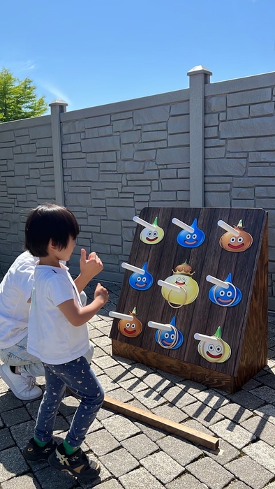 ▲ミニゲーム(どうぐ屋さんの輪投げ)