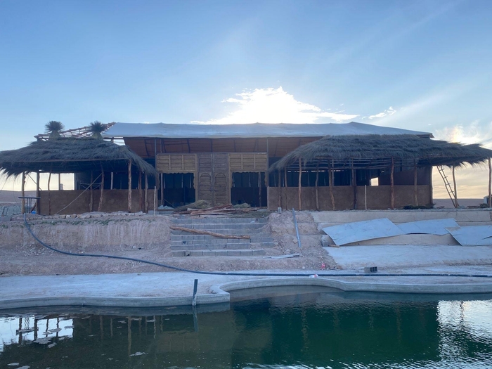 工事中のレストラン