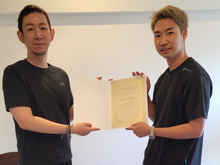 タンパベイレイズメディカルチーム 福田先生に技術指導修了証を授与