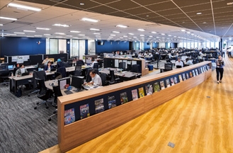 「新日鉄興和不動産 様」の本社移転をサポート!“社員の能力を引き出す”働き方改革の実践の場においてモバイル運用・インタラクティブをキーワードとしたシステムを導入