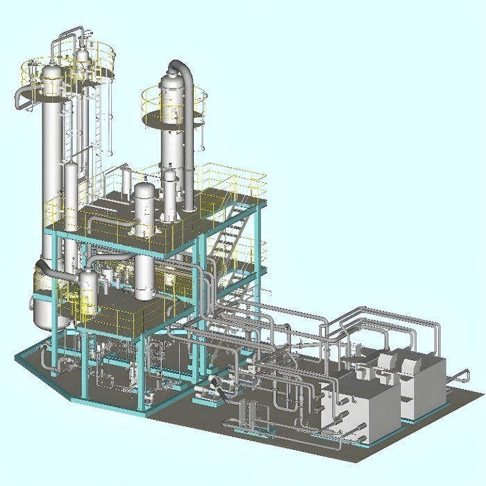 図2.「ヒートポンプ式バイオエタノール蒸留装置」イメージ