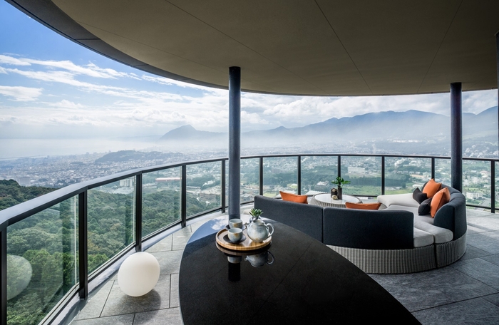 パノラマ1ベッドルームスイートのテラス