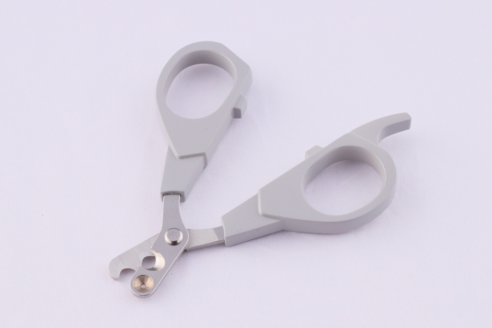 猫用ハイブリッド爪切り グレー(2)