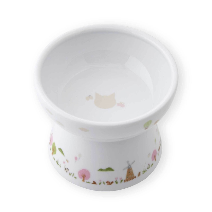 猫用 脚付フードボウル L Sakura Animal Town