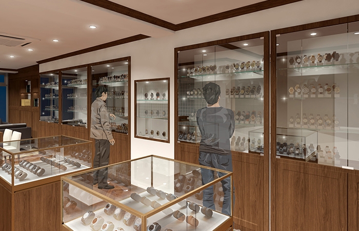 2階:腕時計フロア