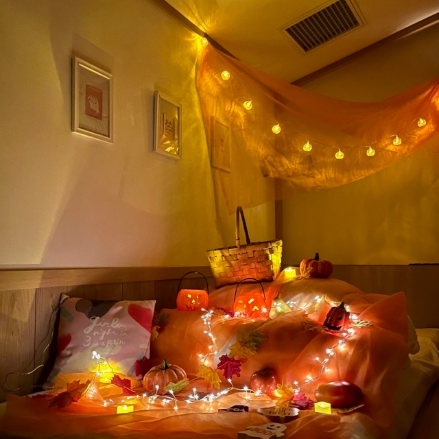 夜のライトアップ