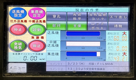 写真1:操作ユニット画面