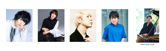 左からけいちゃん・Akko(My Little Lover)・伊澤 一葉・広瀬 香美・小曽根 真(※楽曲提供)