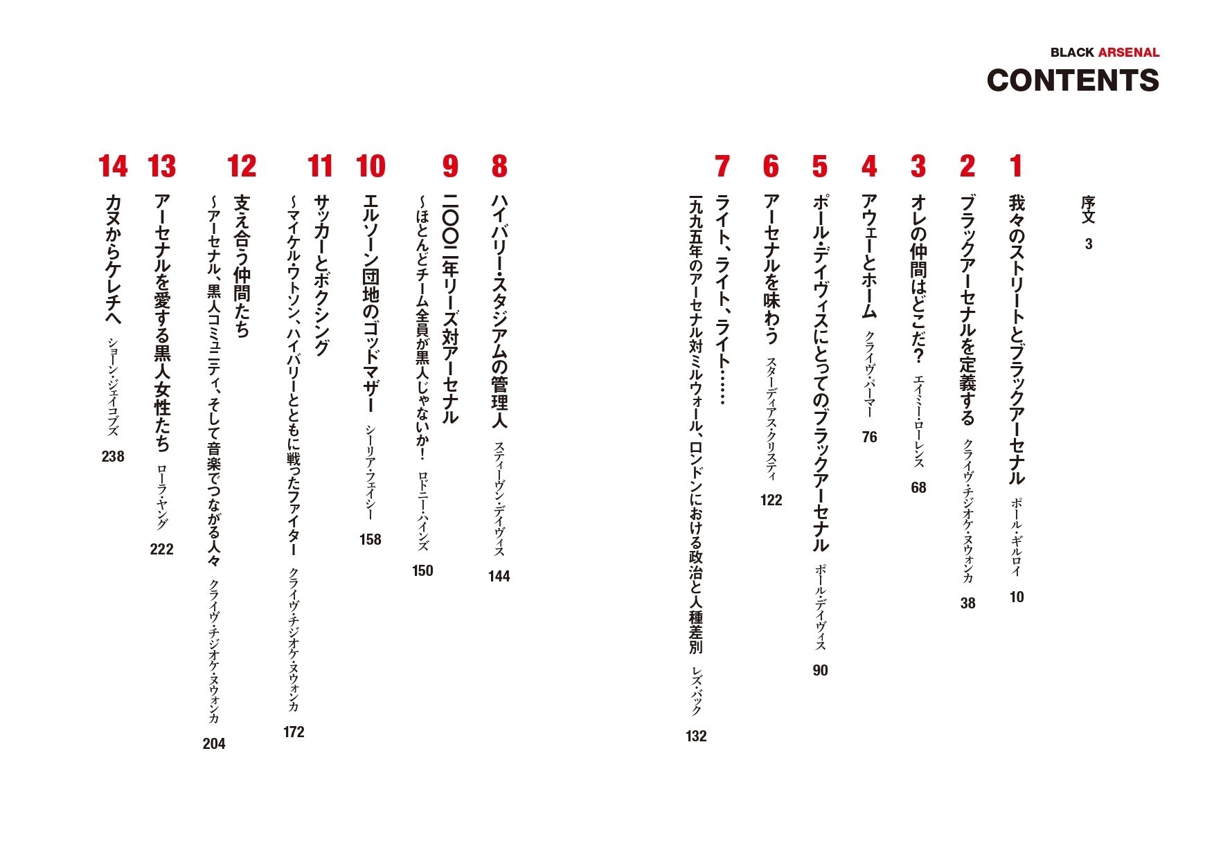 『ブラックアーセナル』 目次1