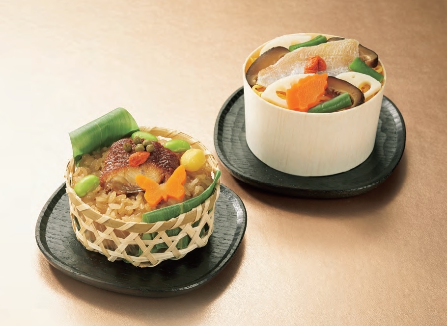 <京料理 美濃吉>うなぎの飯蒸しと小鯛蒸し寿