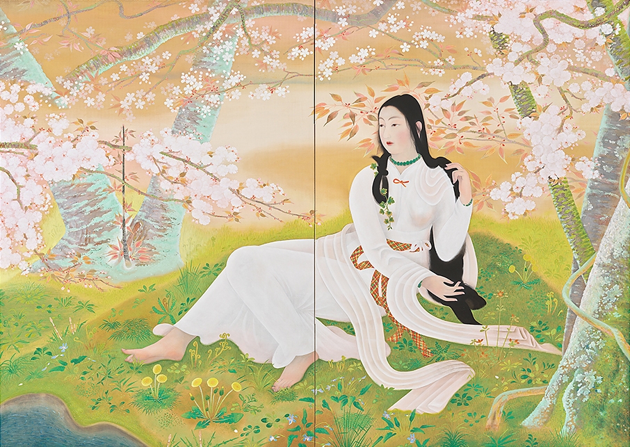 堂本印象「木華開耶媛」 昭和4年 京都府立堂本印象美術館所蔵