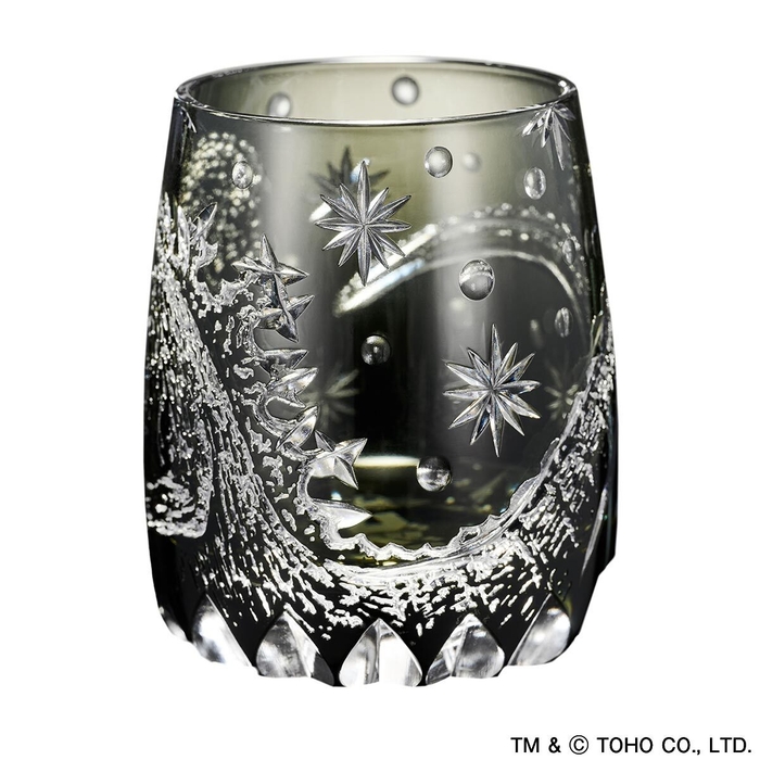 ゴジラ江戸切子グラスカット2