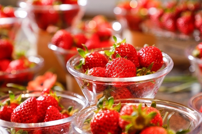 これでもかと言わんばかりの山盛り『イチゴ』