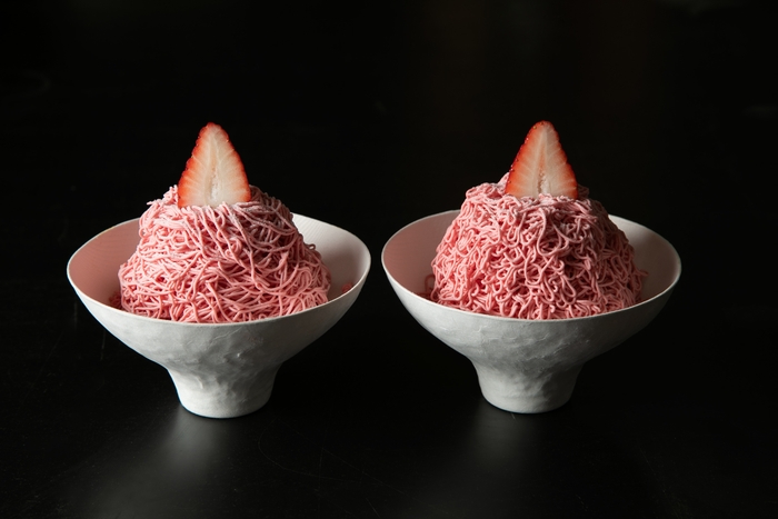 いちごペーストを使用した「プリンモンブラン~いちご~」