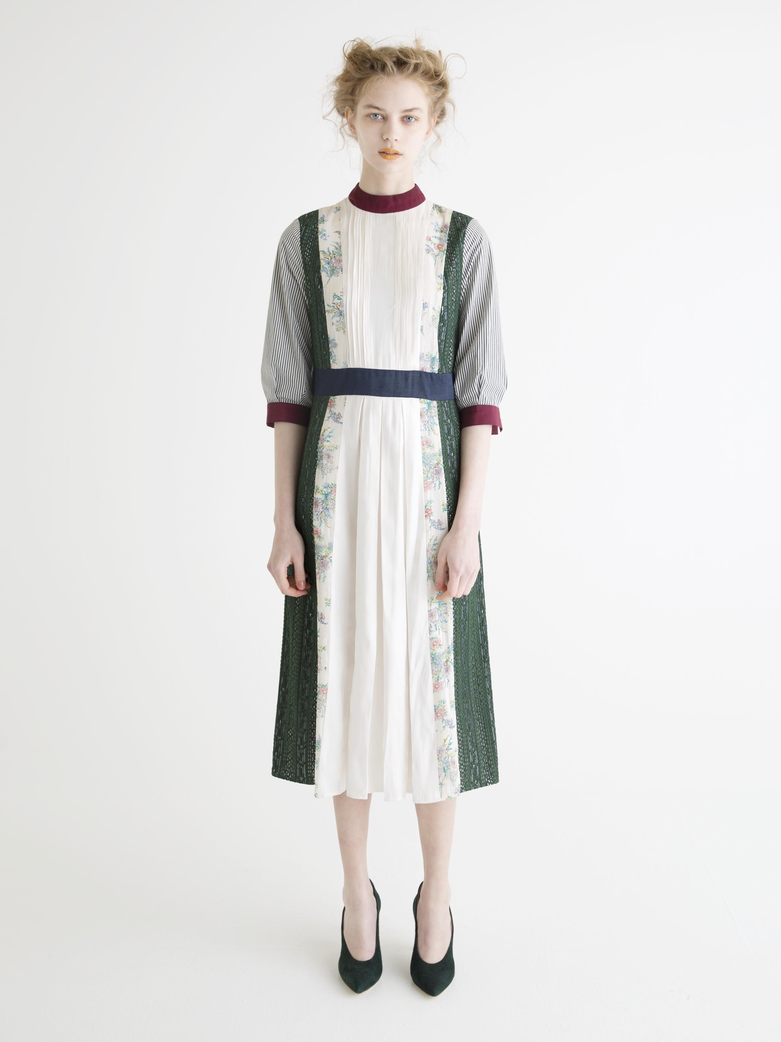 【パッチワークワンピース/ブラックミックス(税込46,200円)】