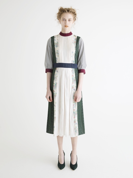 【パッチワークワンピース/ブラックミックス(税込46,200円)】