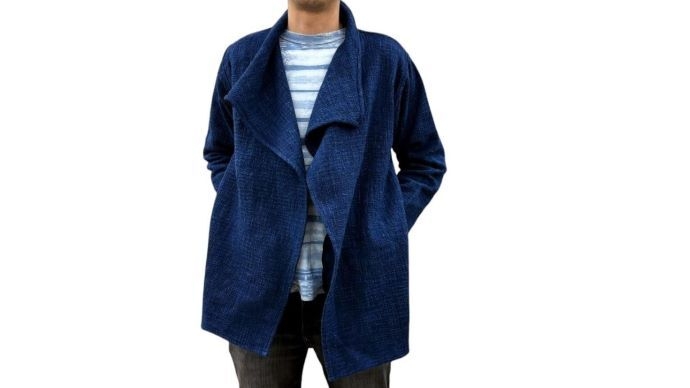 武州正藍染　カディジャケット(1)