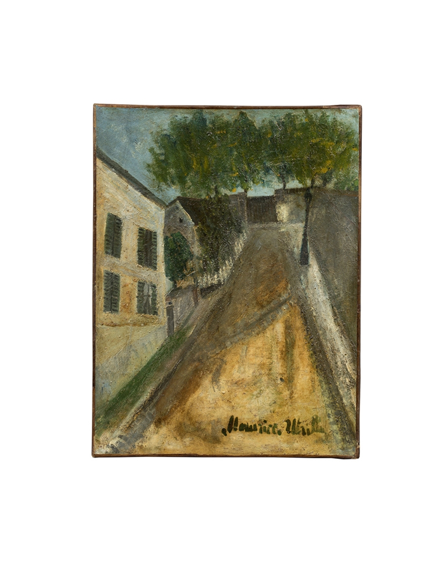 モーリス・ユトリロ「モンマルトル、サン=ヴァンサン通り」 キャンバス・油彩 49.8×38.0cm 落札予想価格500~600万円