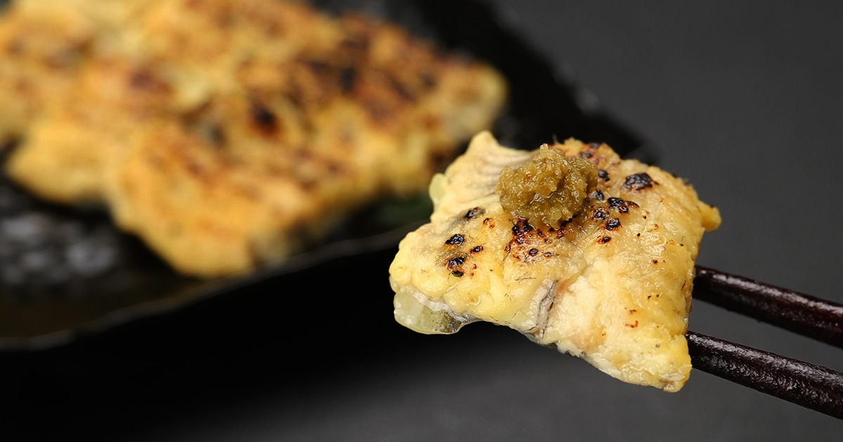 お試し必須、生柚子胡椒のせ