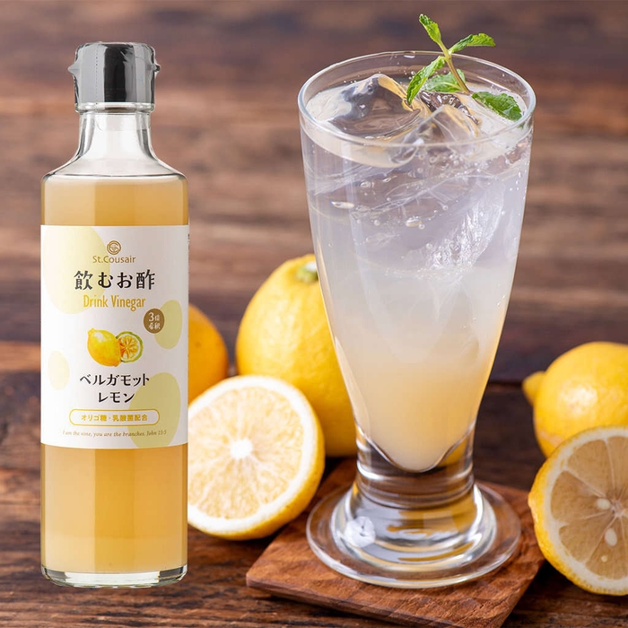 スキッと爽やかな「飲むお酢 ベルガモットレモン」