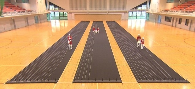 麺の長さをロープで見立て実測!