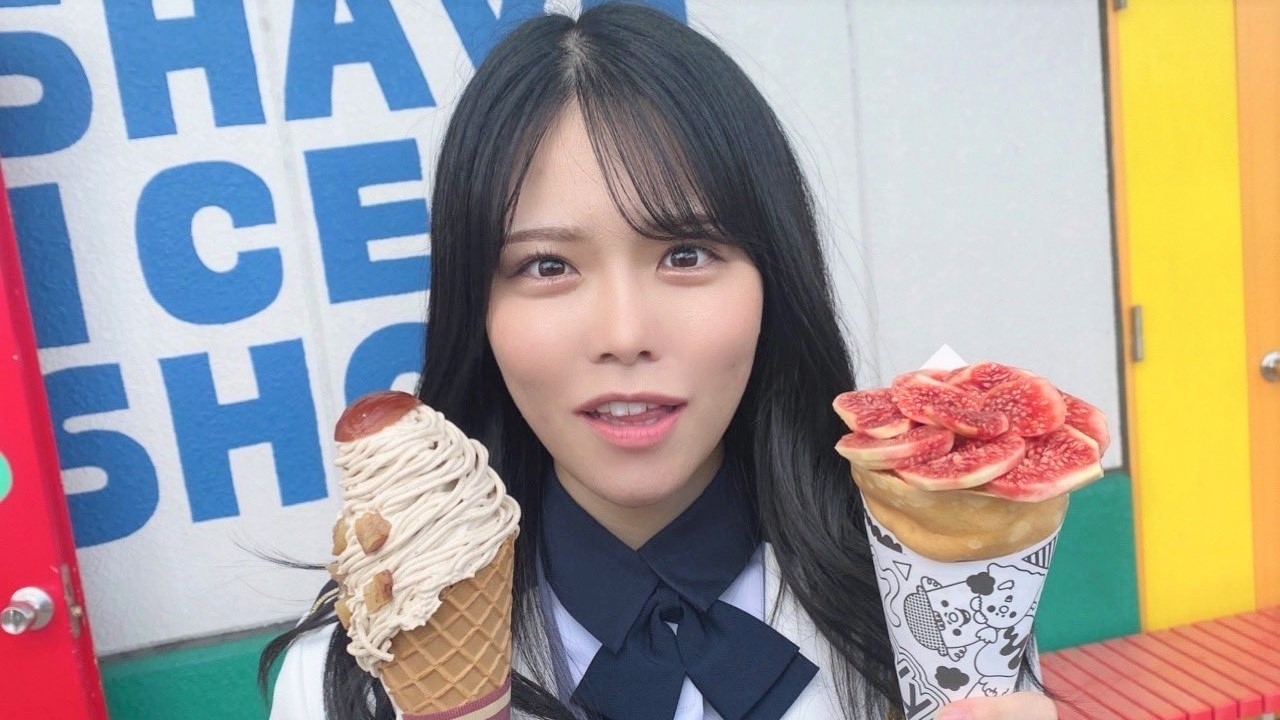 大人気!映えるフラワークレープとSTU48矢野帆夏