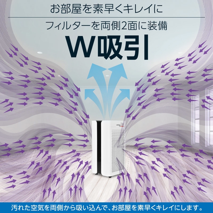 大型Wフィルター&W吸引