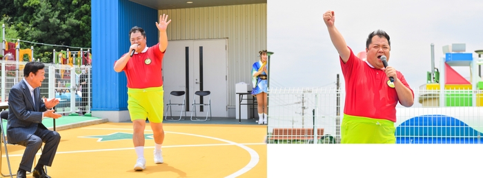 (左)小杉竜一登場 (右)小杉竜一トーク