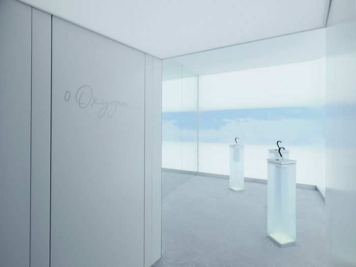 ゼロ オキシジェン技術を搭載したウォッチを体験できるスペース