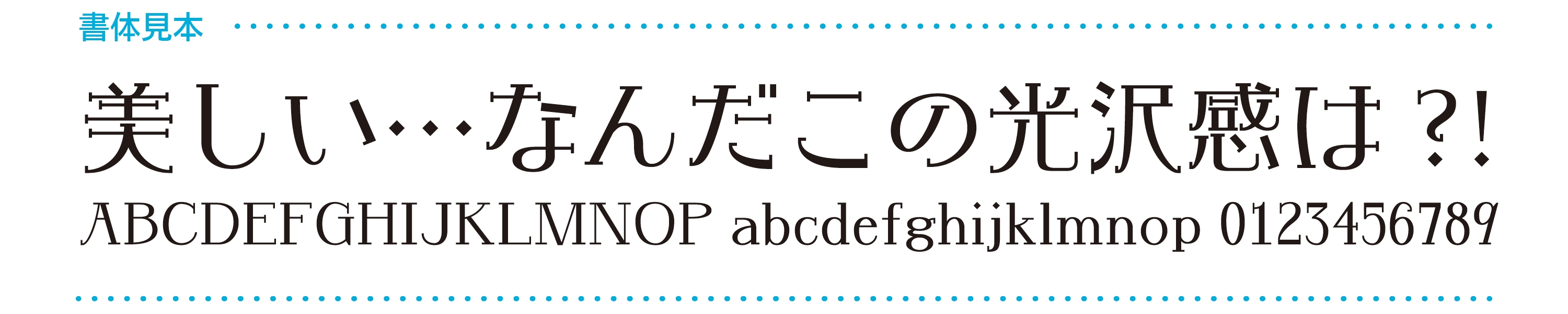 モトヤクレイル_書体見本