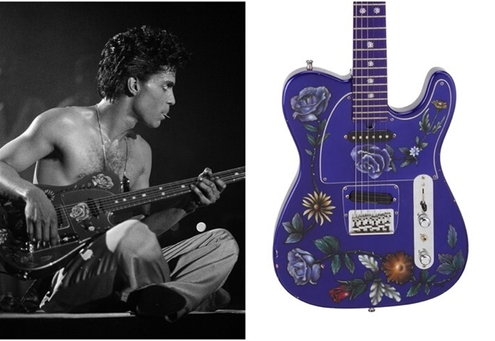 プリンス左 (C)Michael Putland Contributor Getty Images/右 (C)Julien's Auctions