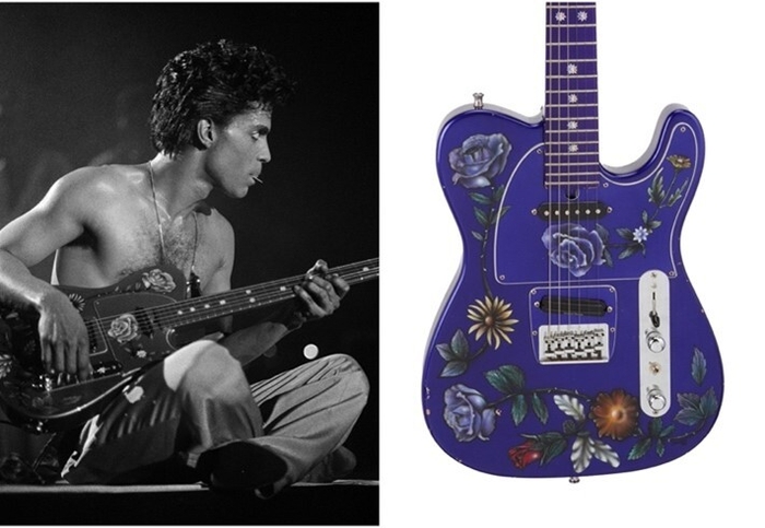 プリンス左 (C)Michael Putland Contributor Getty Images/右 (C)Julien's Auctions