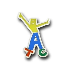 PINS FACTORY（ピンズファクトリー）　ピンズ実例紹介NPO法人神戸アスリートタウンクラブ　様　「神戸アスリートタウンクラブ会員バッジ」★街づくりに尽力する市民クラブのシンボルバッジ