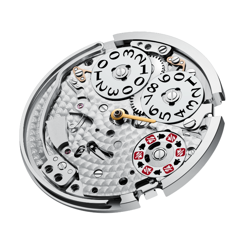 自動卷き/振動数28800VPH/パワーリサーブ40H/5ATM