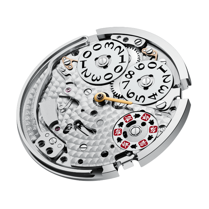 自動卷き/振動数28800VPH/パワーリサーブ40H/5ATM