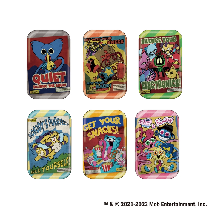 <Poppy Playtime ポスター柄缶バッジ 画像>