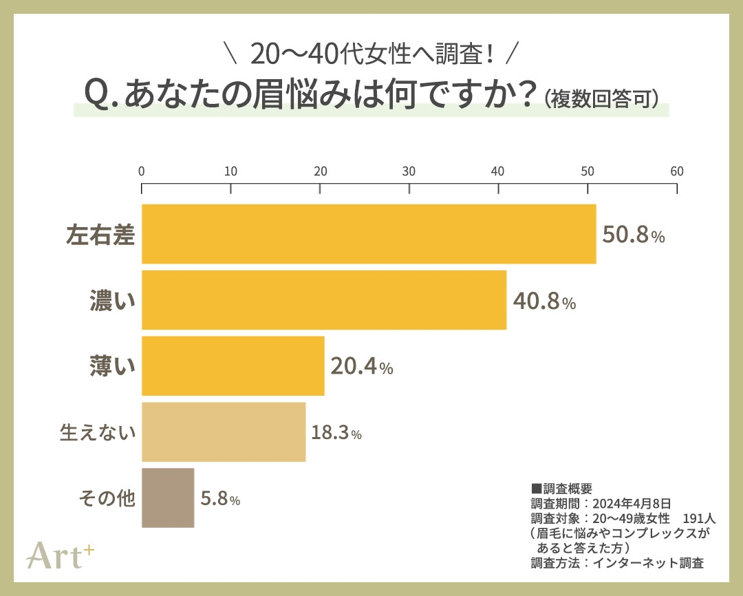 グラフ2(あなたの眉悩みは?)