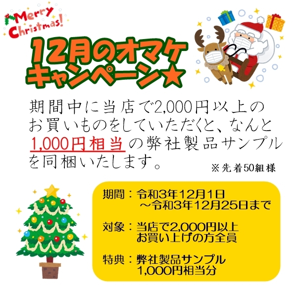 12月キャンペーン実施中