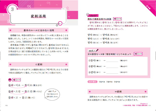 基礎編と応用編に分かれています イラスト:パク・ミソ