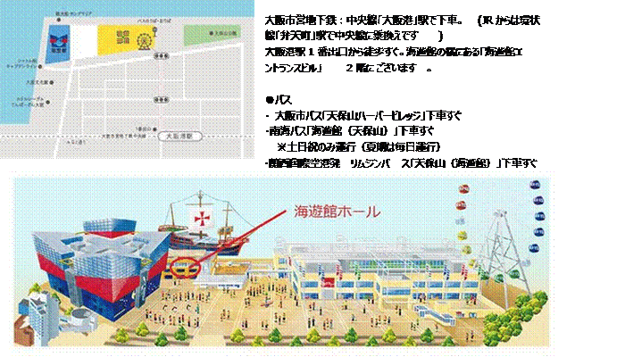 海遊館ホール　地図