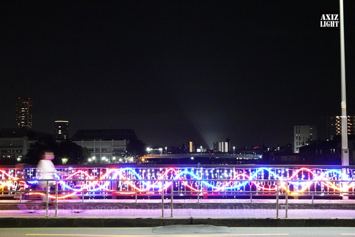 此花区イルミネーション_AXIZ Light演出の様子4