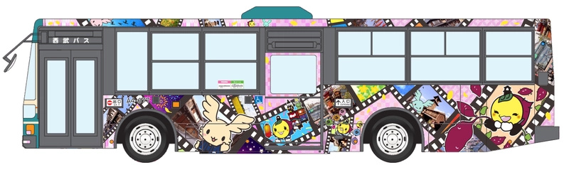 川越市マスコットキャラクター『ときも』と 西武バス公式マスコットキャラクター『エンジェ』がコラボ！ 「エンジェラッピングバス」を運行します！