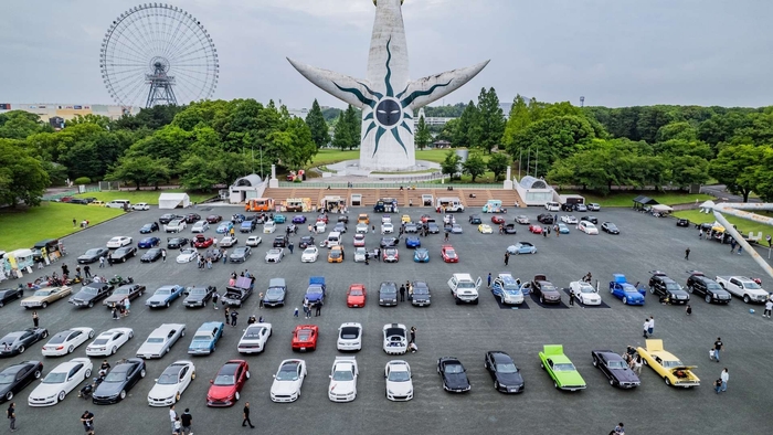 会場上空から
